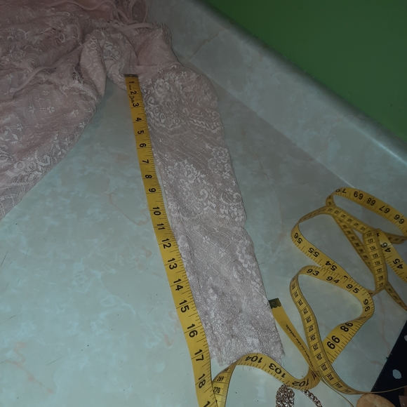 Charlotte Russe Lace Romper in Blush Pink - Picture 13 of 13